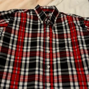Warrior England short sleeve button down shirt